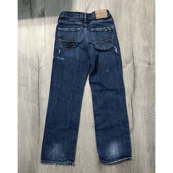 Vintage Abercrombie Jeans Youth Boys 10 Distressed Denim Jeans Excellent - Picture 4 of 4
